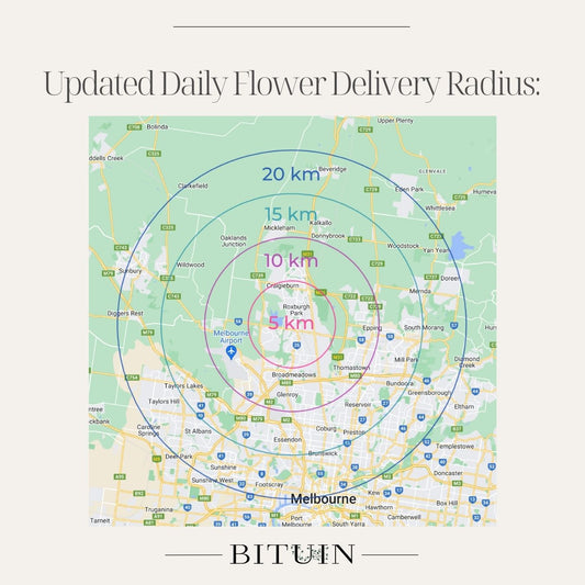 Bituin - Melbourne flower delivery radius